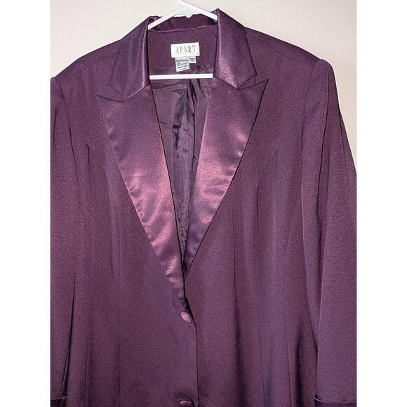 APART Blazer Womens Size 20 Purple Sophisticated Two-Button Power Dressing - Picture 3 of 4